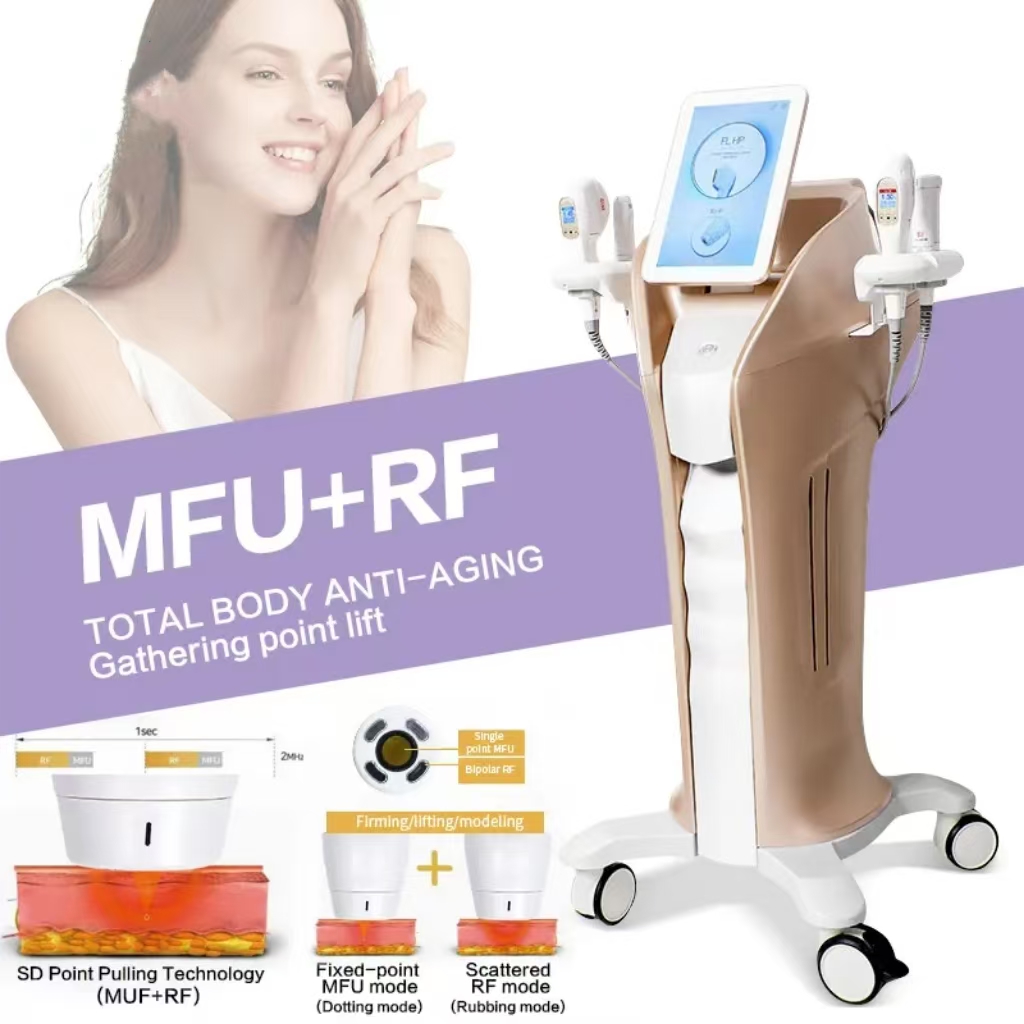 Ultrasound RF High Frequency Hifu Machine Salon Wrinkle Remover Hifu Wrinkle Removal Body Shaping Slimming Skin Tightening High Intensity Focused Ultr