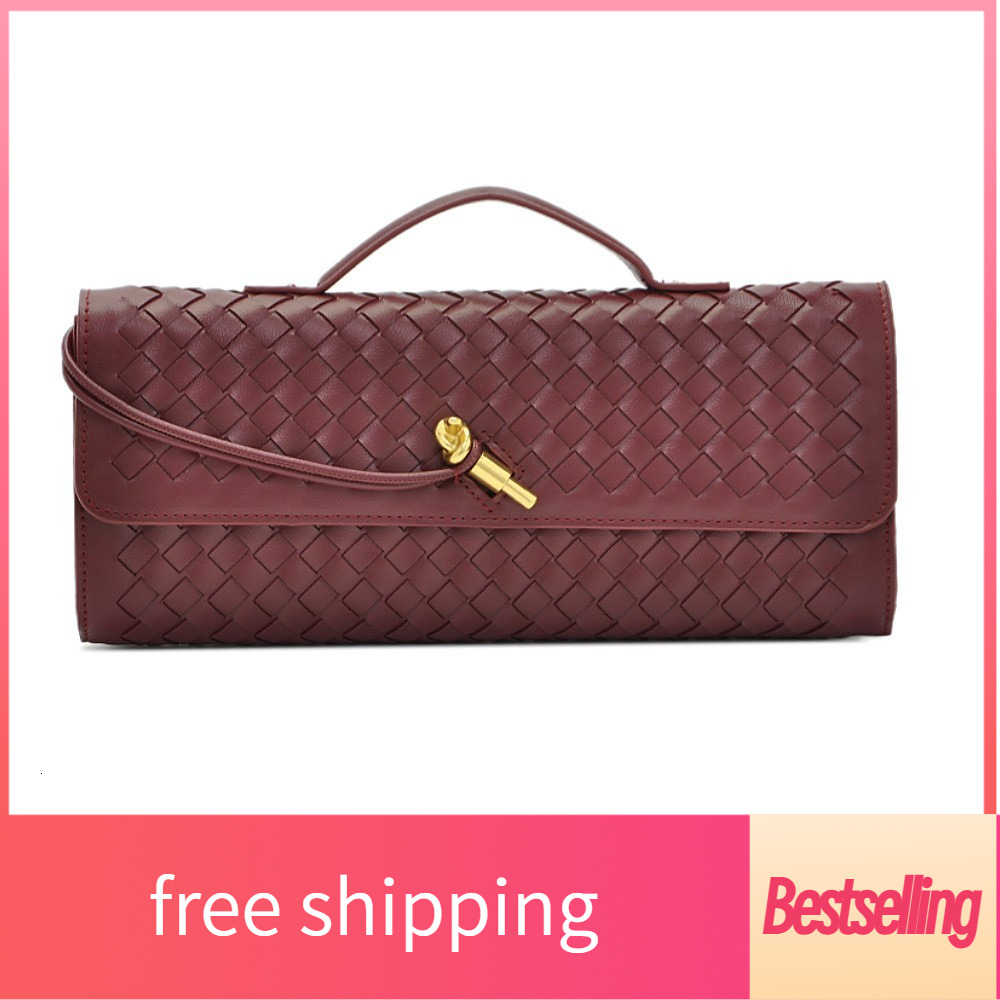 New designer shoulder bag accordion bag fashionable horizontal handbag multifunctional women's crossbody bag large capacity walle Woven bag