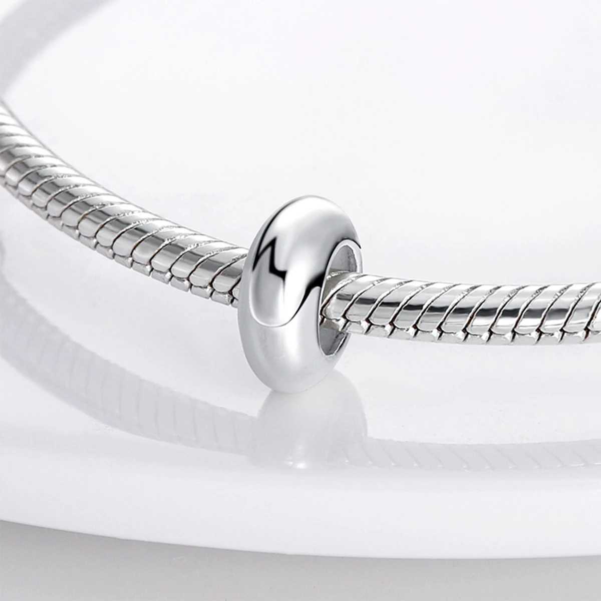 925 Silver Spacer Stopper Clip Charms Chamilia Beads Fit Original Necklace Bracelet DIY Gift Women XJ250607