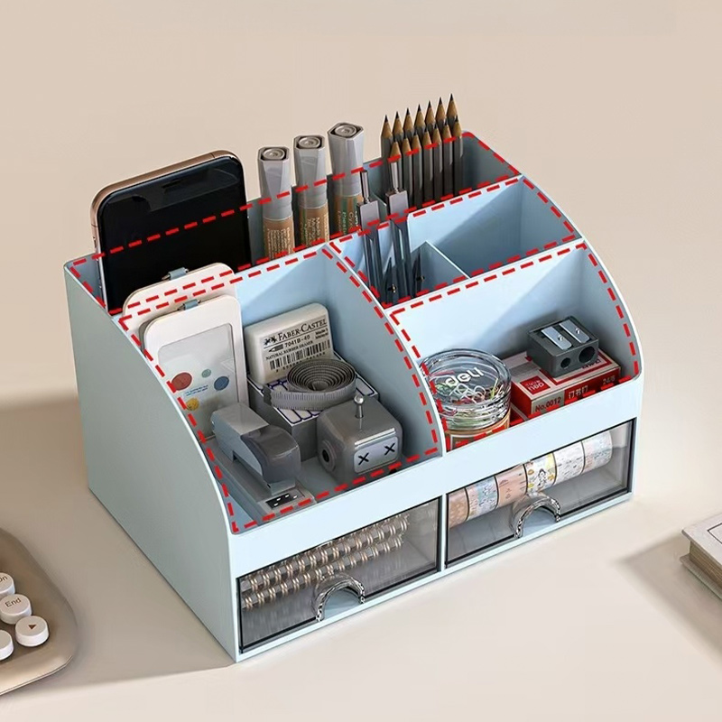 versatile multifunctional cosmetic organizer with clear transparent design