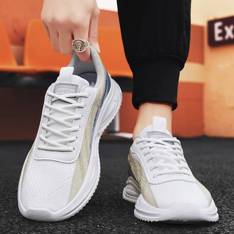 Ddmyoutdoor Summer Sneakers For Men Mesh Platform Jogging Strap Comfortable Tennis Training Shock Absorbing Thick Soled Casual Shoes Outdoor Shoes