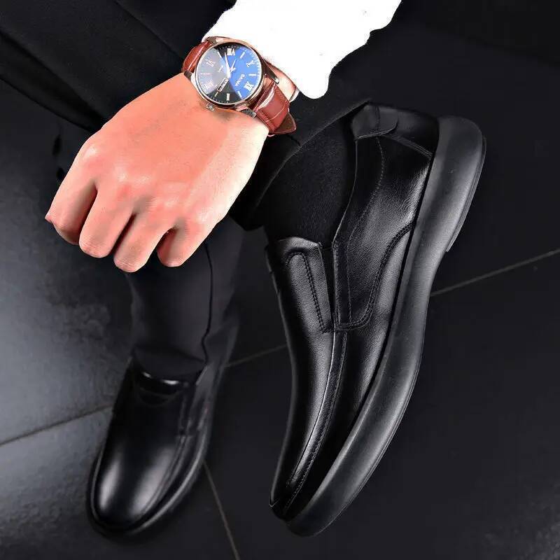 Ddmyoutdoor Men S Genuine Leather Microfiber Leathe Shoes Soft Anti Slip Rubber Loafers Man Casual Shoes Outdoor