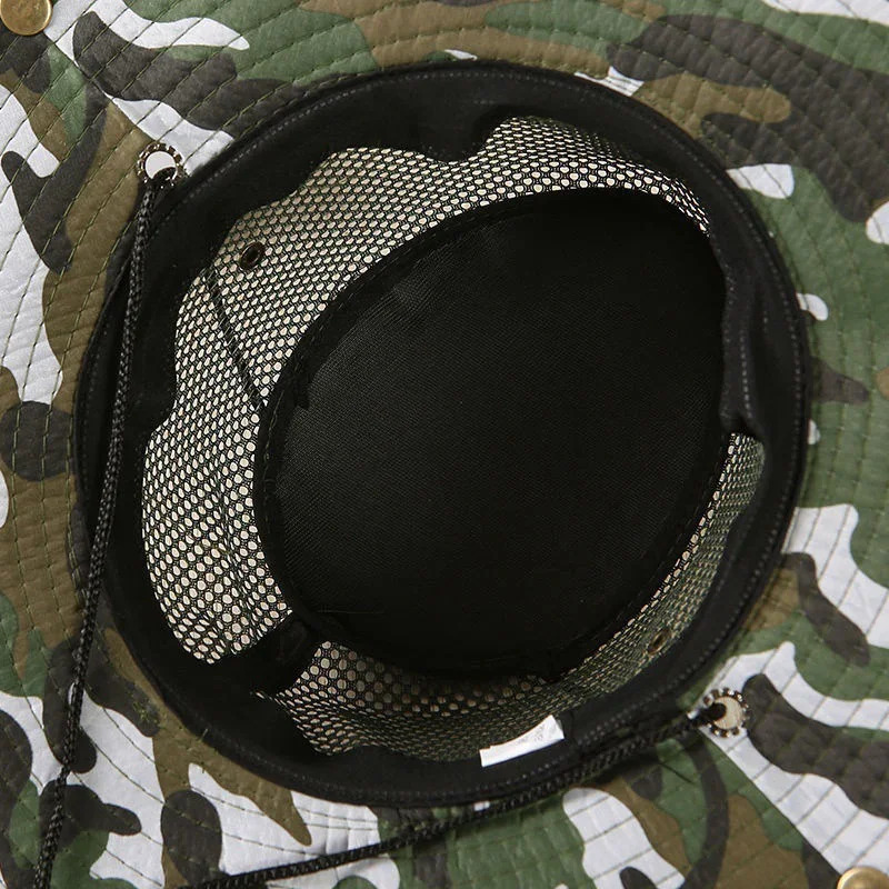 Multiple Styles Outdoor Beach Sun Shade Breathable Bucket Hat Male Summer Fishing Caps Trekking Collapsible Mesh Fisherman Cap 250605