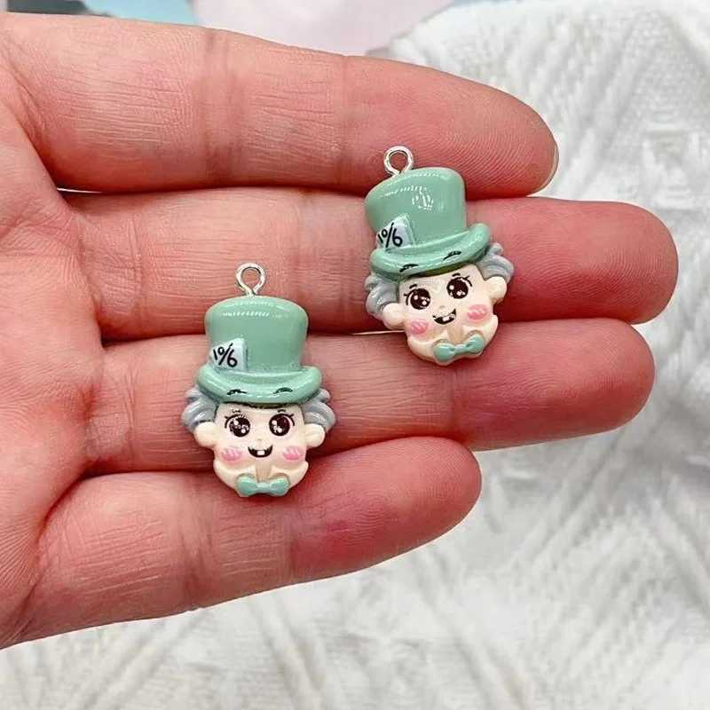 10Pcs Cartoon Animal Resin Charms Kaii DIY Decor Accessories Earring Keychain Necklace Trinket Pendant Jewelry Findings charms XJ250607