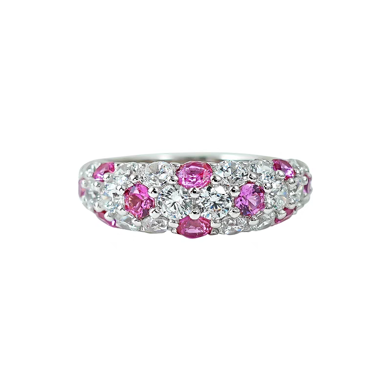 Choucong Gorgeous Sparkling Wedding Rings Luxury Jewelry Real 100% 925 Sterling Silver Full Lab Moissanite Diamond Gemstones Party Girls Women Bridal 