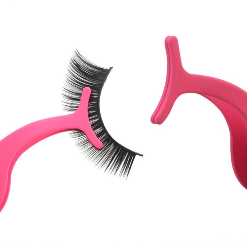 Multifunctional False Eyelashes Curler Tweezers Stainless Auxiliary Eyelash Curler Eye Lash Applicator Clip