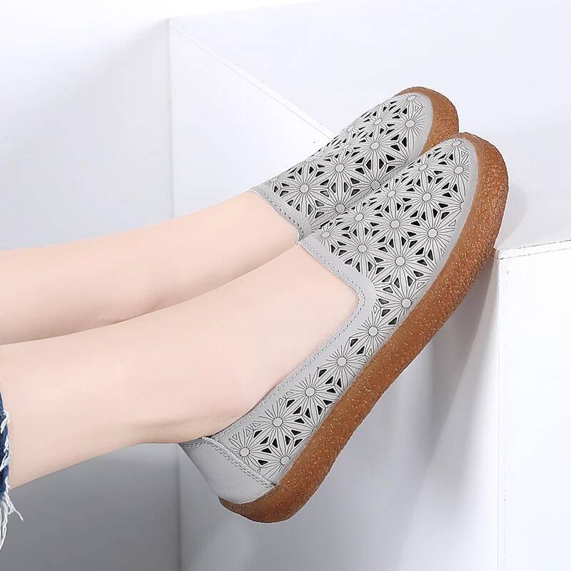 Ddmyoutdoor Ddmyoutdoor Fashion Women S Single Strap Set Comfortable Soft Soled Outdoor Hiking Daily Hollow Breathable Casual Flat Shoes Large Size Ou