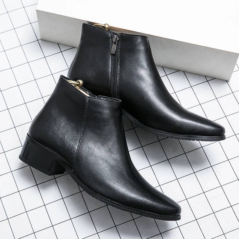 Ddmyoutdoor MAEDEF Fashion Causal Retro Ankle For Mens Shoes Chunky Heels British Style Business Women Boots Outdoor Shoes