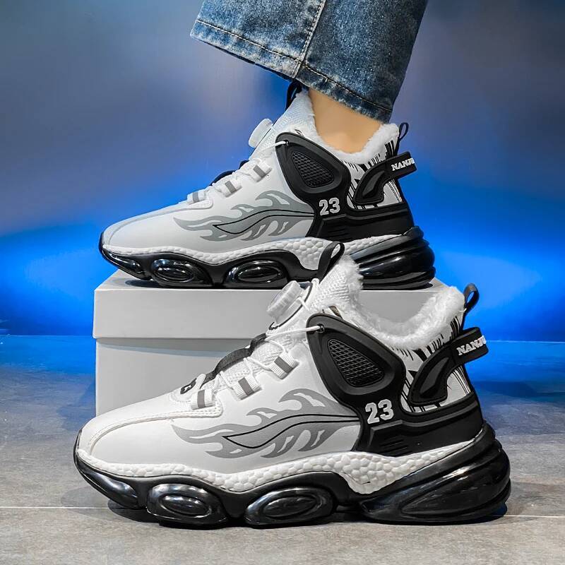 Ddmyoutdoor Men Winter Fashion Sneaker Height Increasing Thick Sole Anti Slip Basketball Sneakers Wear Resistant Casual Running Shoes Outdoor Shoes