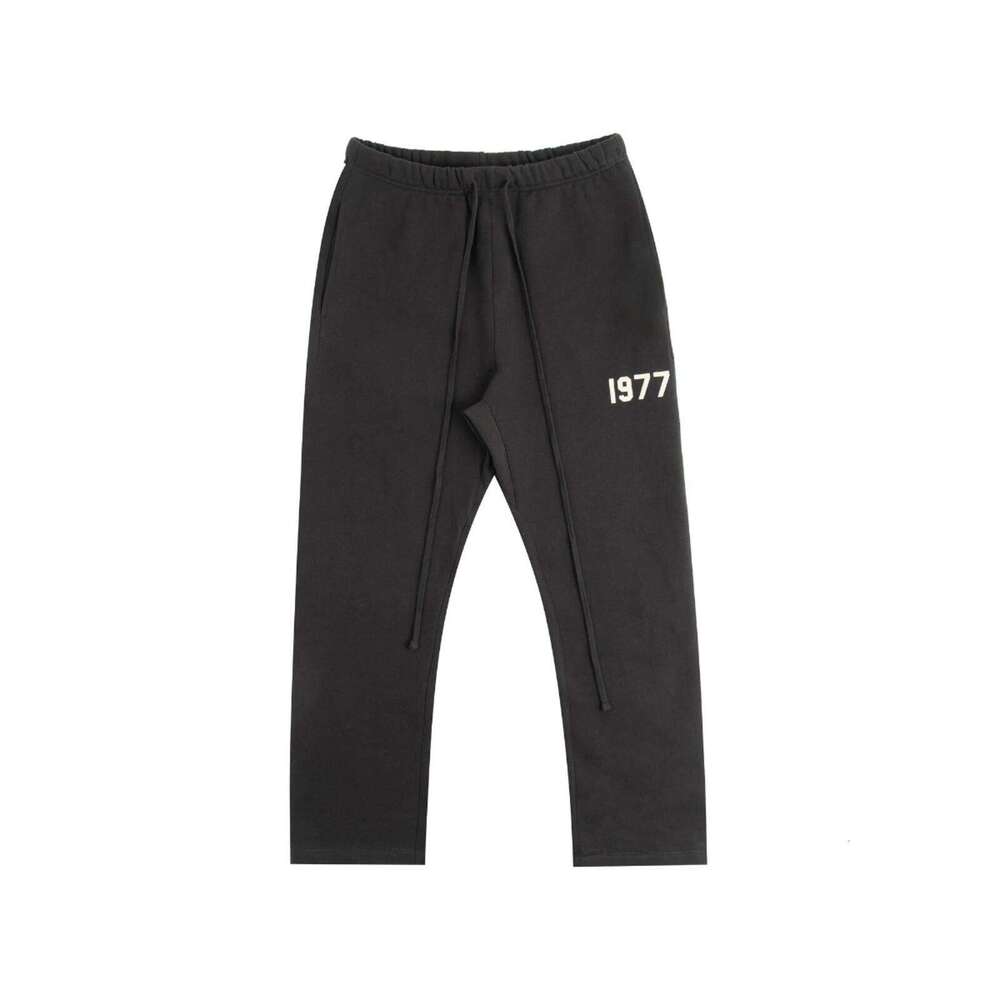 New American sweatpants gym bodybuilding running training pants cotton printed wide-leg trousers