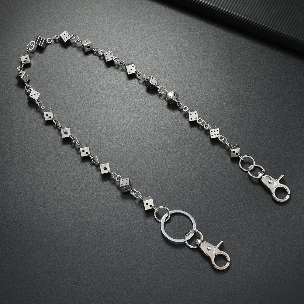 Mens Rock Fashion Metal Investment Pants Chain Body Chain Accessory Trendy Hip Hop Chain Jewelry 250530