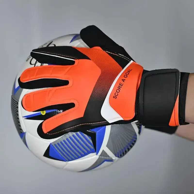 Soccer Goalkeeper Gloves For Adults Kids Anti-Collision Latex PU Goalkeeper Hand Protection Gloves Football Training Accessories XJ250606