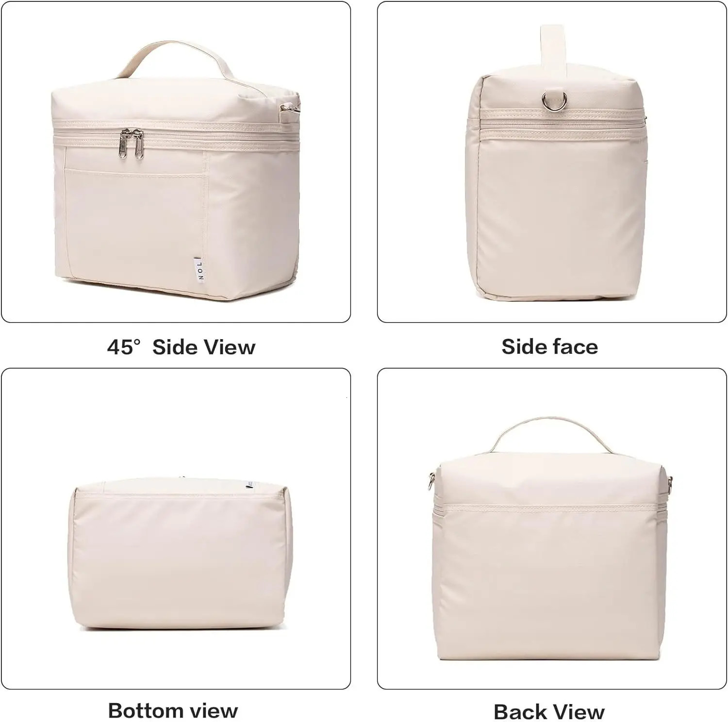 Insulated Lunch Box Bag with Shoulder Strap Hand-Held Cooler Box Thickened Bento Bag Travel Picnic Camping Bag 250606