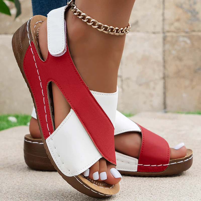 Women Sandals Wedge Heeled Sandals For Summer Shoes Women Heels Sandalias Mujer Lightweight Wedges Shoes Womens Summer Footwear 250605