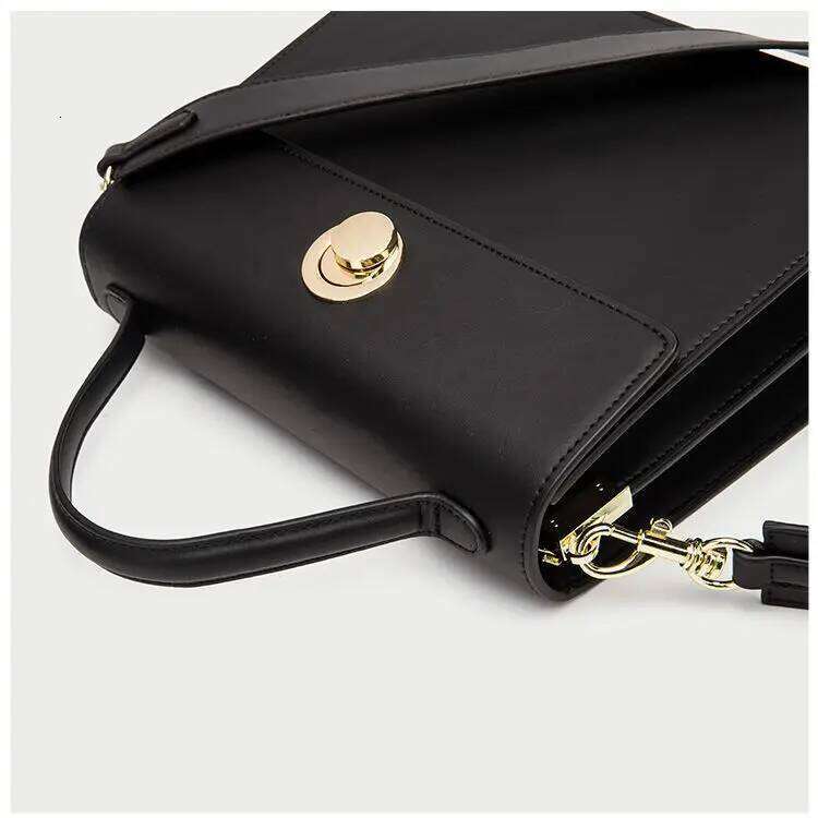 OLOEY Fashion Women Vnitage Briefcases Shoulder Bags Elegant OL Business Retro Press Lock HandBags