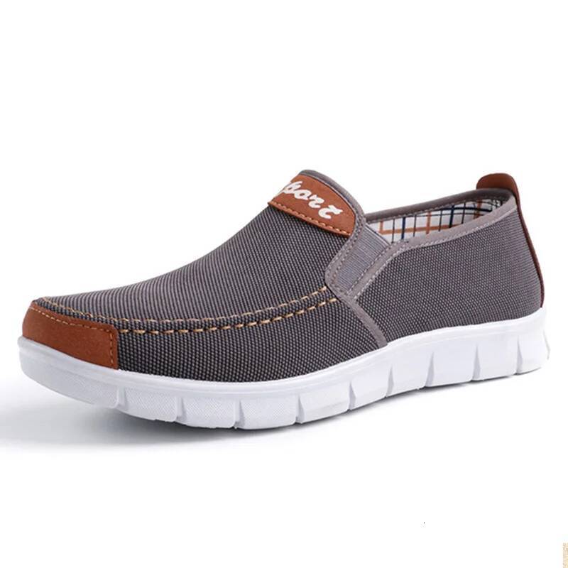 Ddmyoutdoor Shoes New Comfortable Canvas Casual Male Flat Loafers Shoes Men Black Outdoor