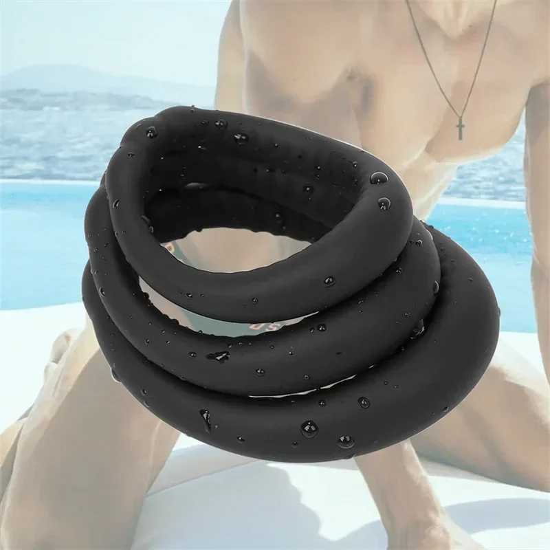Penis Ring Reusable Silicone Semen Cock Ring Penis Enlargement Delayed Ejaculation Sex Toys For MenXJ250607