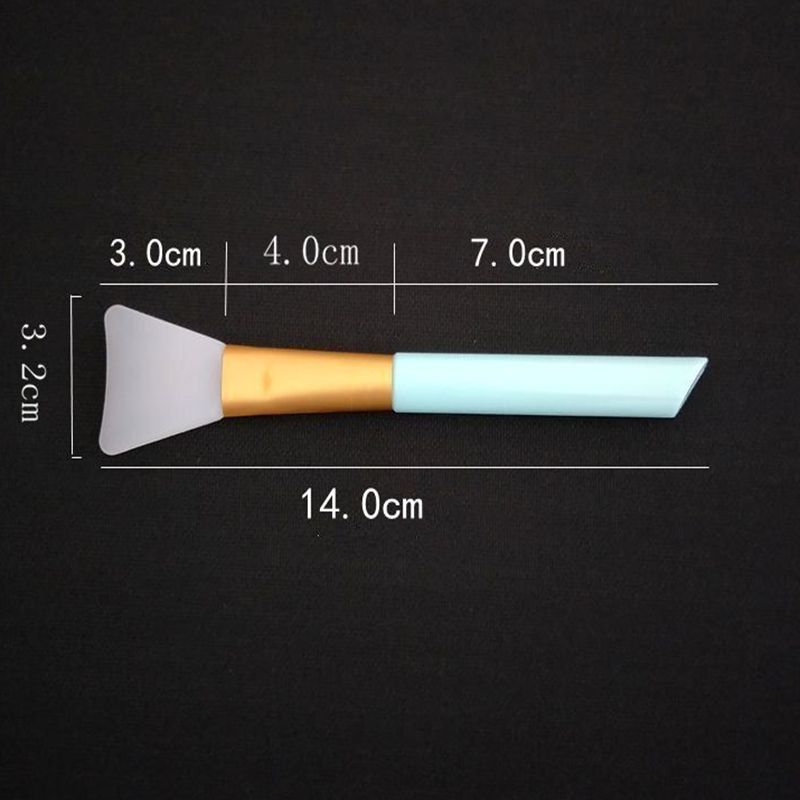 silicone mask brush Round handle Silicon face Facial Masks Mud Mixing Brushes 5 colors