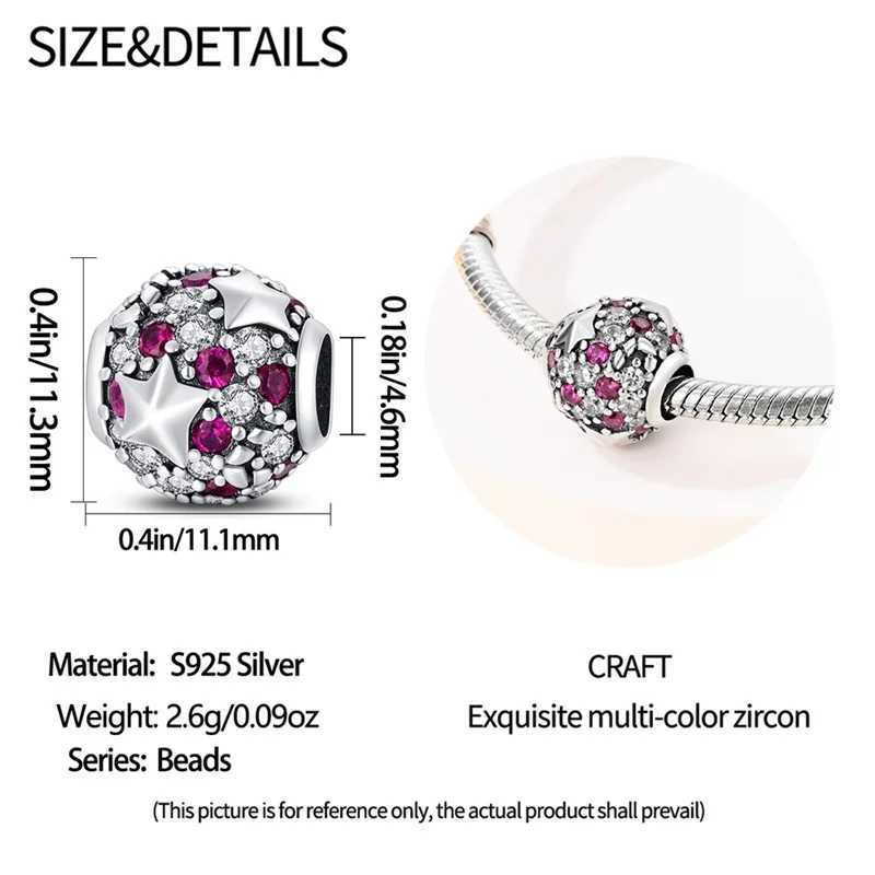 925 Silver Classic Purple Retro Heart She Lotus Angel Pattern Charms Beads Fit 3mm Womans Original Bracelets DIY Jewelry GiftsXJ250607