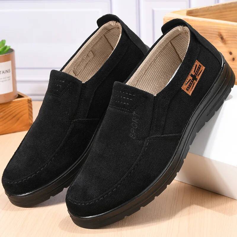 Ddmyoutdoor New Old Beijing Cloth Men S Breathable Shoes Soft Sole Anti Slip Casual Large Size Sports Outdoor Shoes