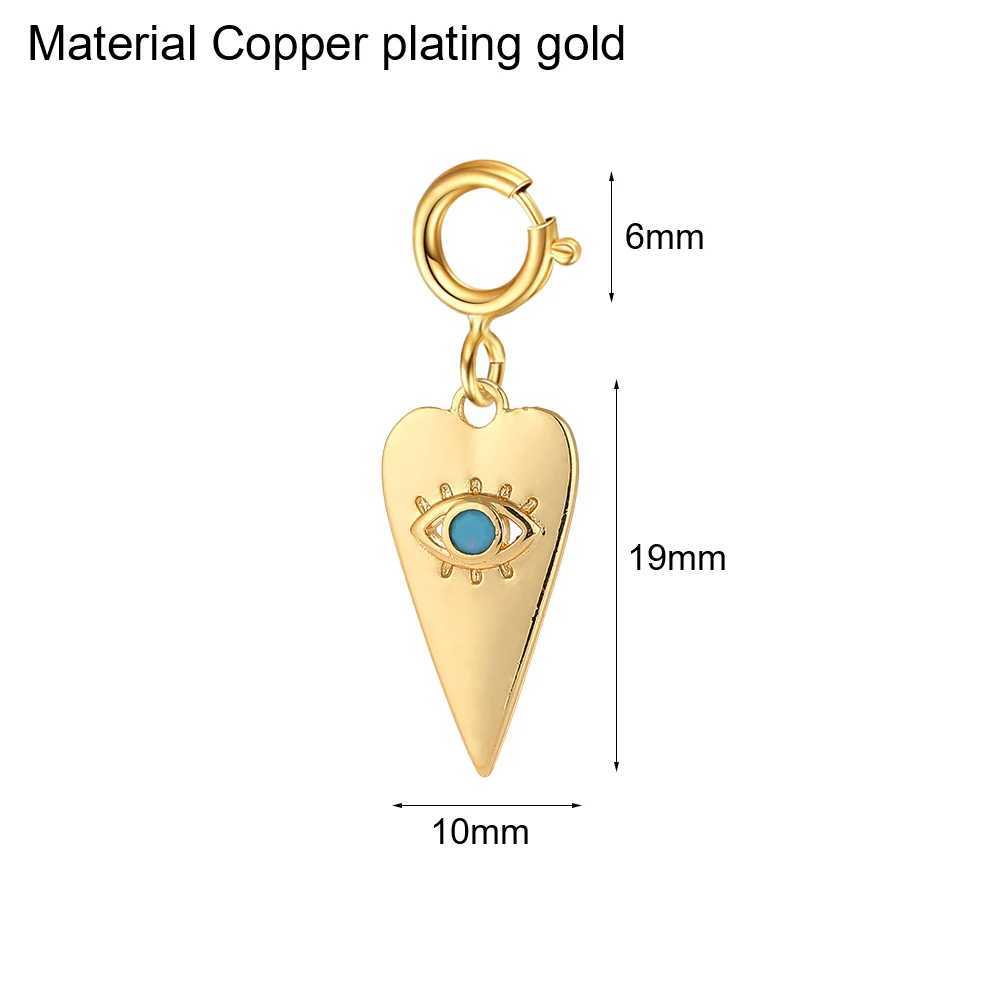 Cute Spring Buckle Eye Charms for Jewelry Making Production Supplies Bohemian DIY Bracelet Necklace Key Chain Accessories XJ250607