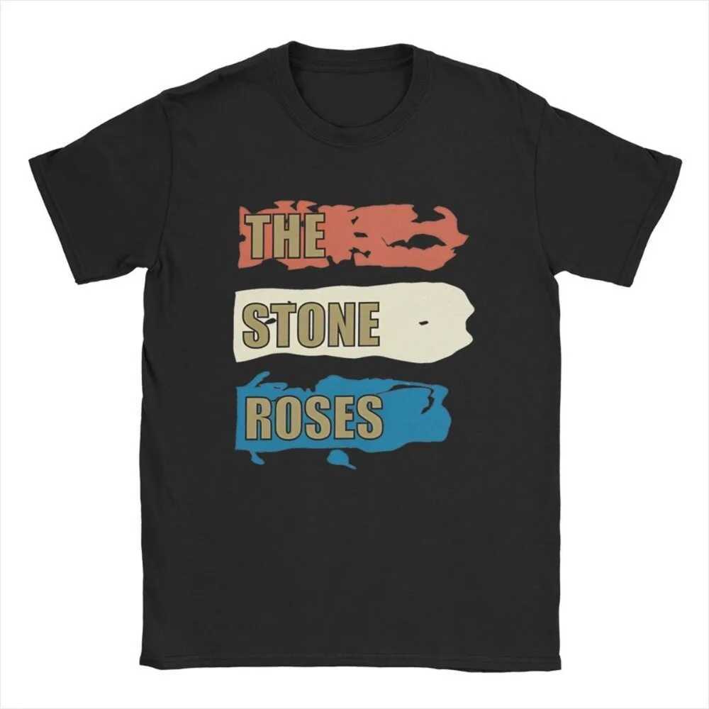 The Stone Roses T Shirts for Men Pure Cotton Funny T-Shirt Round Neck Christmas Tour T Shirt Short Sleeve Clothing Summer X250607