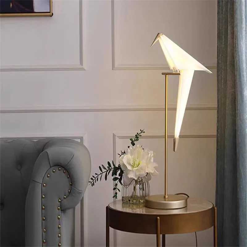 Perch Light Floor Lamp LED Designer Gold Origami Bird Standing Lamps for Living Room Creative Art Deco Safaside Corner Lamp W250607