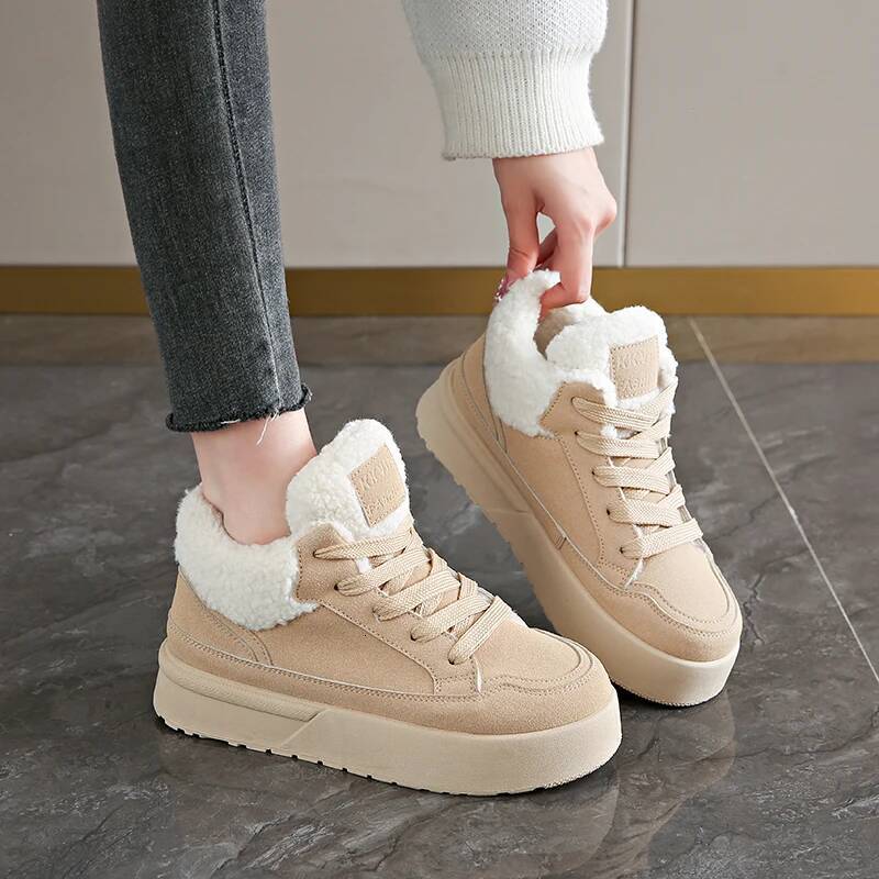 Ddmyoutdoor New Snow Winter Thick Bottom Sports Warm Short Boots Women S Plush Casual Cotton Shoes Zapatillas De Mujer Outdoor Shoes