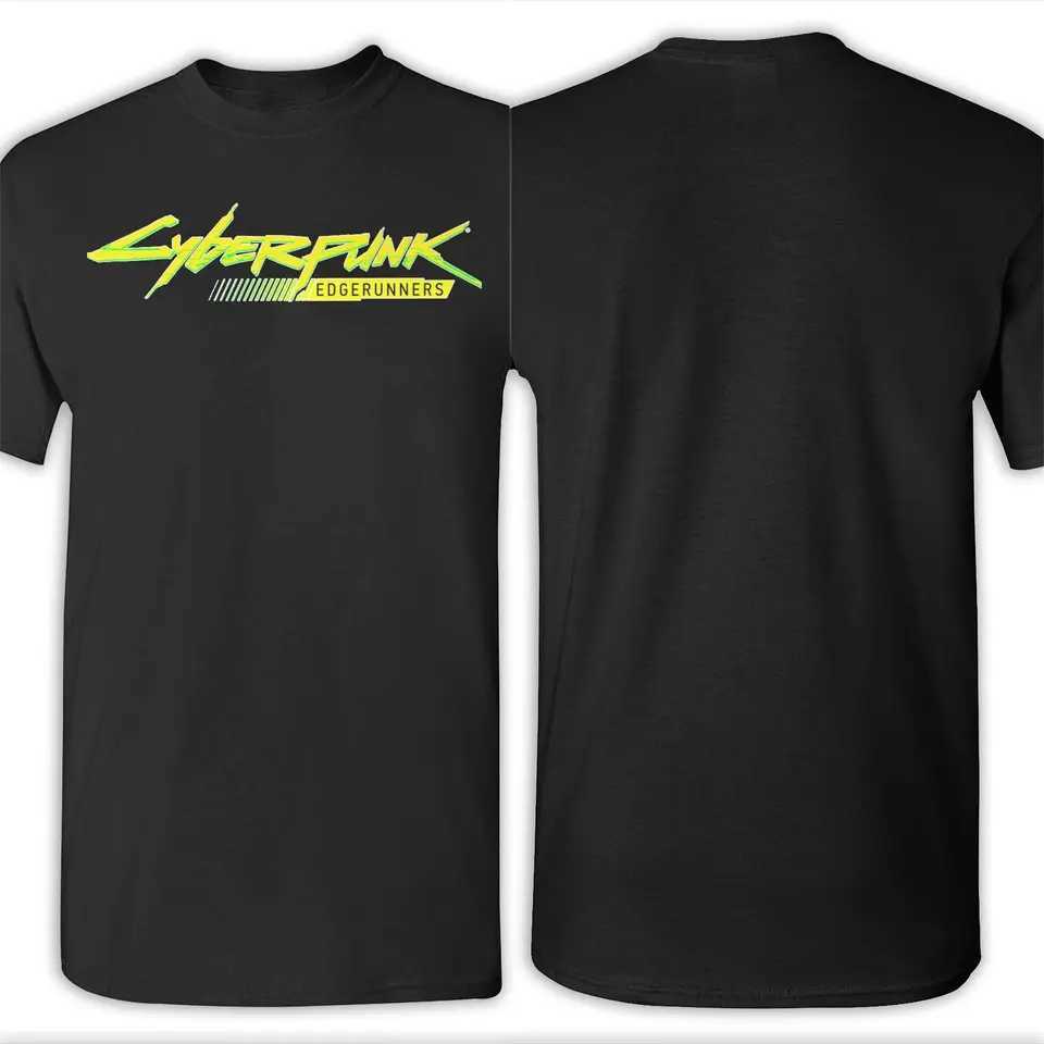 Men Women Cyberpunk Edgerunner Cartoon Anime T-Shirt Cotton Graphic Printing Tee Shirts Top Clothing W250607