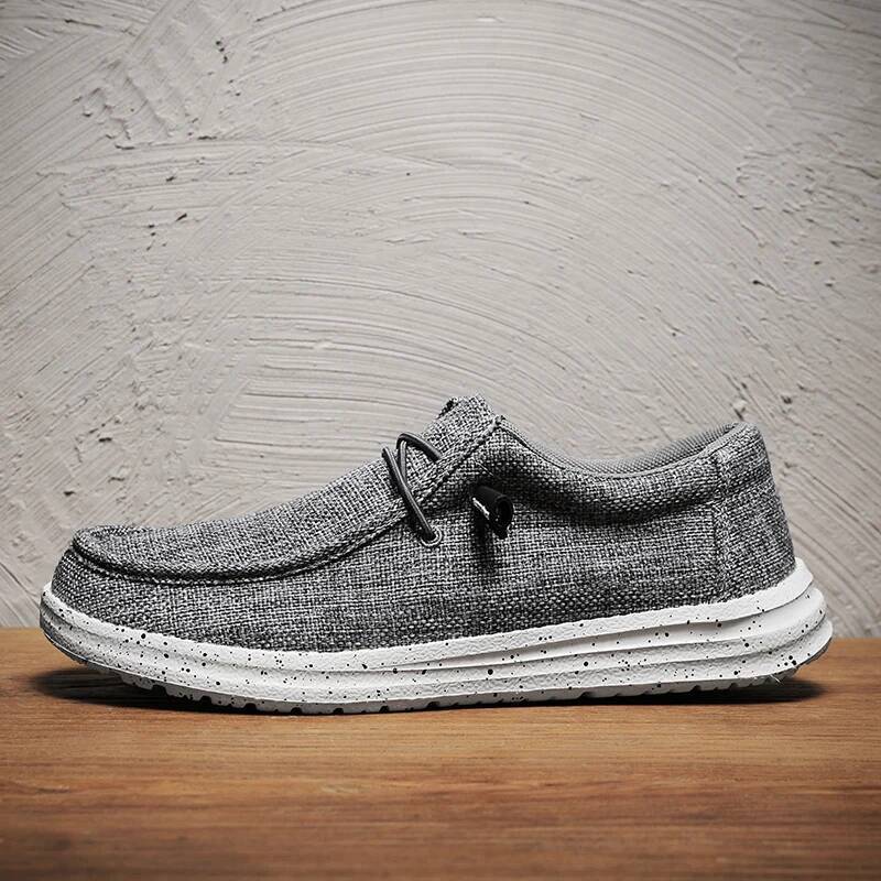 Ddmyoutdoor Casual For Canvas Autumn Comfortable Flat Bottomed Men Driving Breathable Loafers Lightweight Vulcanized Shoes Outdoor Shoes