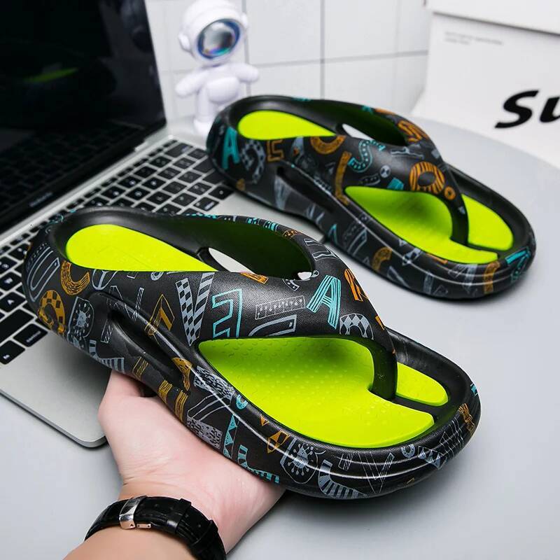 Ddmyoutdoor Summer Indoor Outdoor Shoes Beach Casual Slippers Soft Sole Platform Slides Men Women EVA Flip Flops Couple Sandals outdoor shoes
