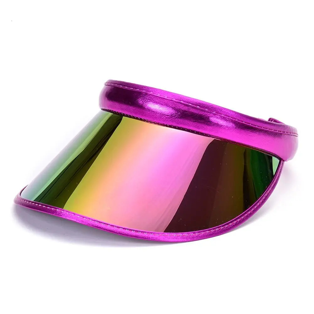 Transparent PVC Summer Baseball Hat Women Men Empty Top Anti-UV Sunshade Hat Visor Caps Bicycle Sun Hat Sports Accessories 250603