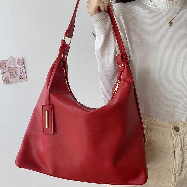 designer New Year Bag Autumn Winter Large Capacity Tote Bag 2025 New High-end Simple Versatile Chinese Style Commuter Shoulder Bag