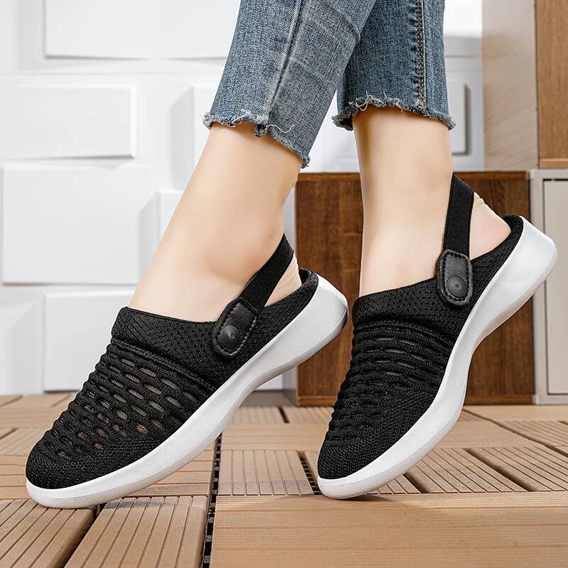 Ddmyoutdoor Sandals Summer Mesh Flat Slippers Breathable Hiking Women S Soft Bottom Lightweight Outdoor Casual Walking Shoes Outdoor Shoes