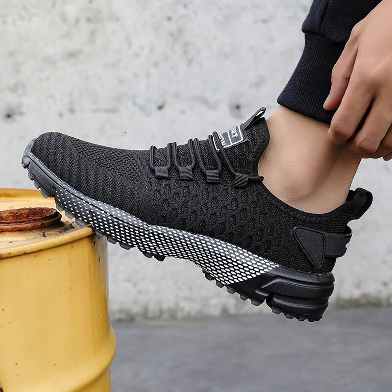 Ddmyoutdoor Summer Men New Running Lightweight Platform Sneakers Trend Thick Soled Breathable Anti Slip Casual Jogging Shoes Hot Selling Outdoor Shoes