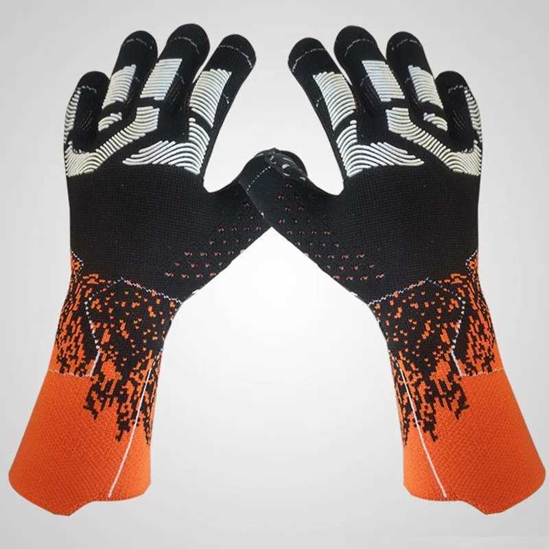 New Style Football Gloves Thick Non-slip Adult Children Sports Finger Protection Wear-resistant Breathable Goalkeeper Gloves XJ250606