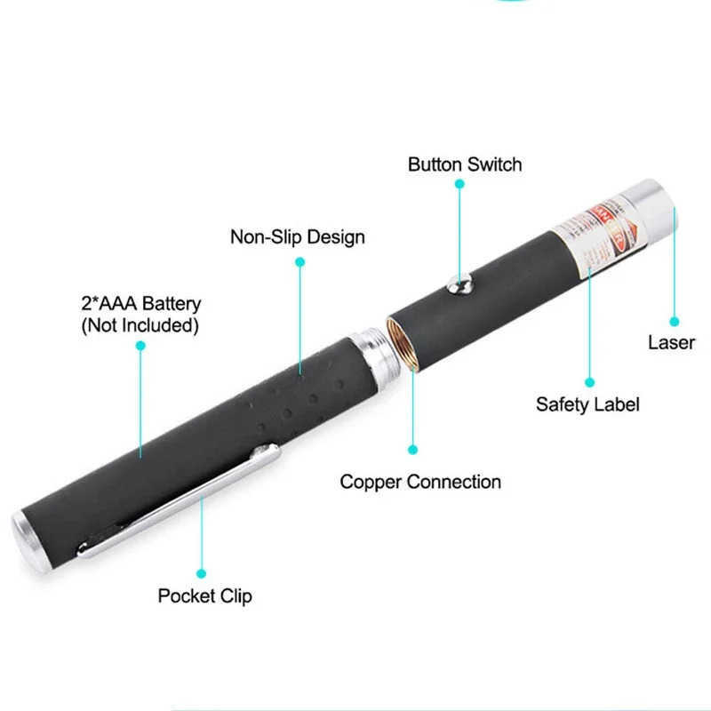 green/Red Light Single-Point Pointer Pointer Pen RedLaser Flashlight Laser Light Guide Finger Star Sales Pen B250607