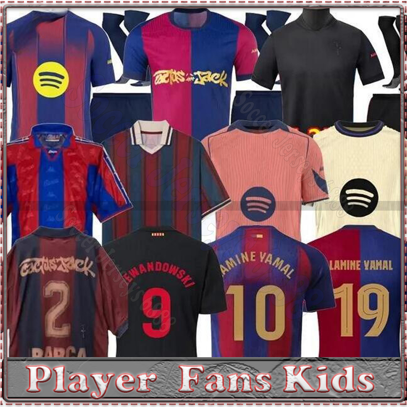 24 25 26 Barcelone LAMINE YAMAL PEDRI GAVI Soccer Jersey LEWANDOWSKI FERRAN Barcelonaes Football Shirt 10 11 Retro Football Shirt 2025 BarcelonaTracksuit Men Kids
