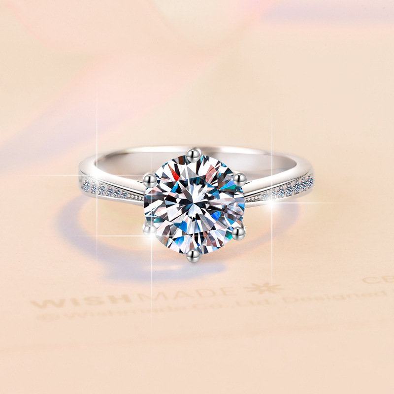 Luxury S925 Pure Silver Diamond-Like Gemstone Ring: A Timeless Choice for Your Big Day