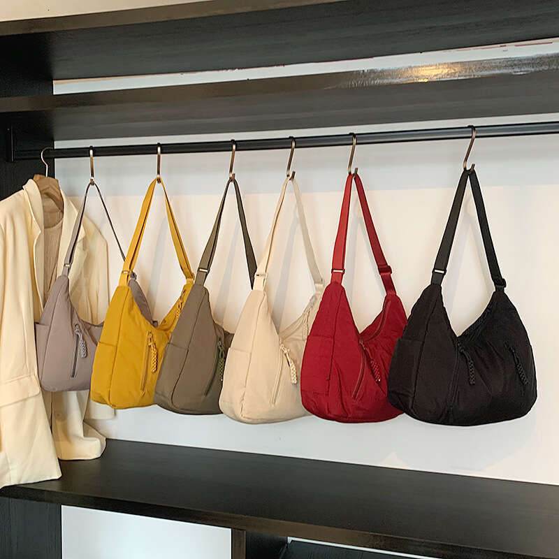 Women's New Crossbody Simple Solid Color Versatile Casual Shoulder Korean Fashion Large Capacity Tote Bag