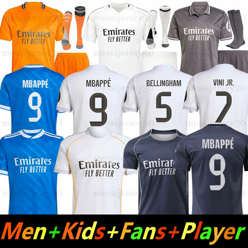 25 26 MBAPPE BELLINGHAM soccer jerseys VINI JR REAL RONALDO MADRIDSOCCER ENDRICK 2025 2026 Real10Madrid football shirts MODRIC Camiseta fans player men kids kit