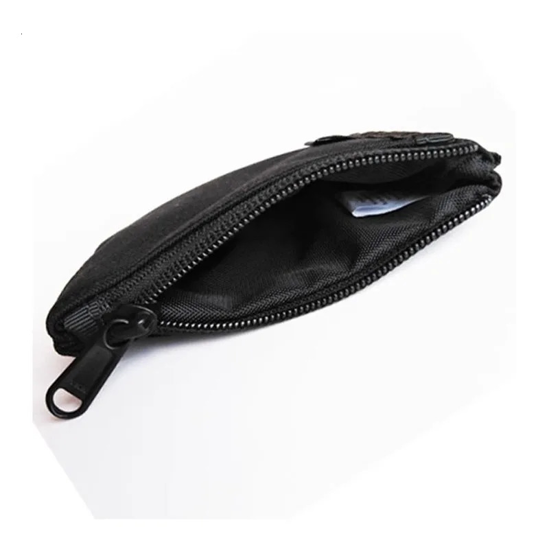 Japanese Style Casual Coin Purse Mini Pouch Zipper Card Wallet Mens Nylon Black Purse Wallets Cute Man Small Bags 250605