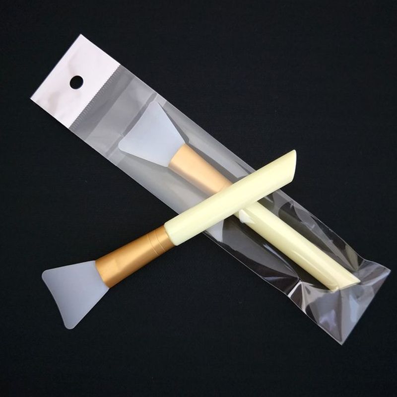 silicone mask brush Round handle Silicon face Facial Masks Mud Mixing Brushes 5 colors