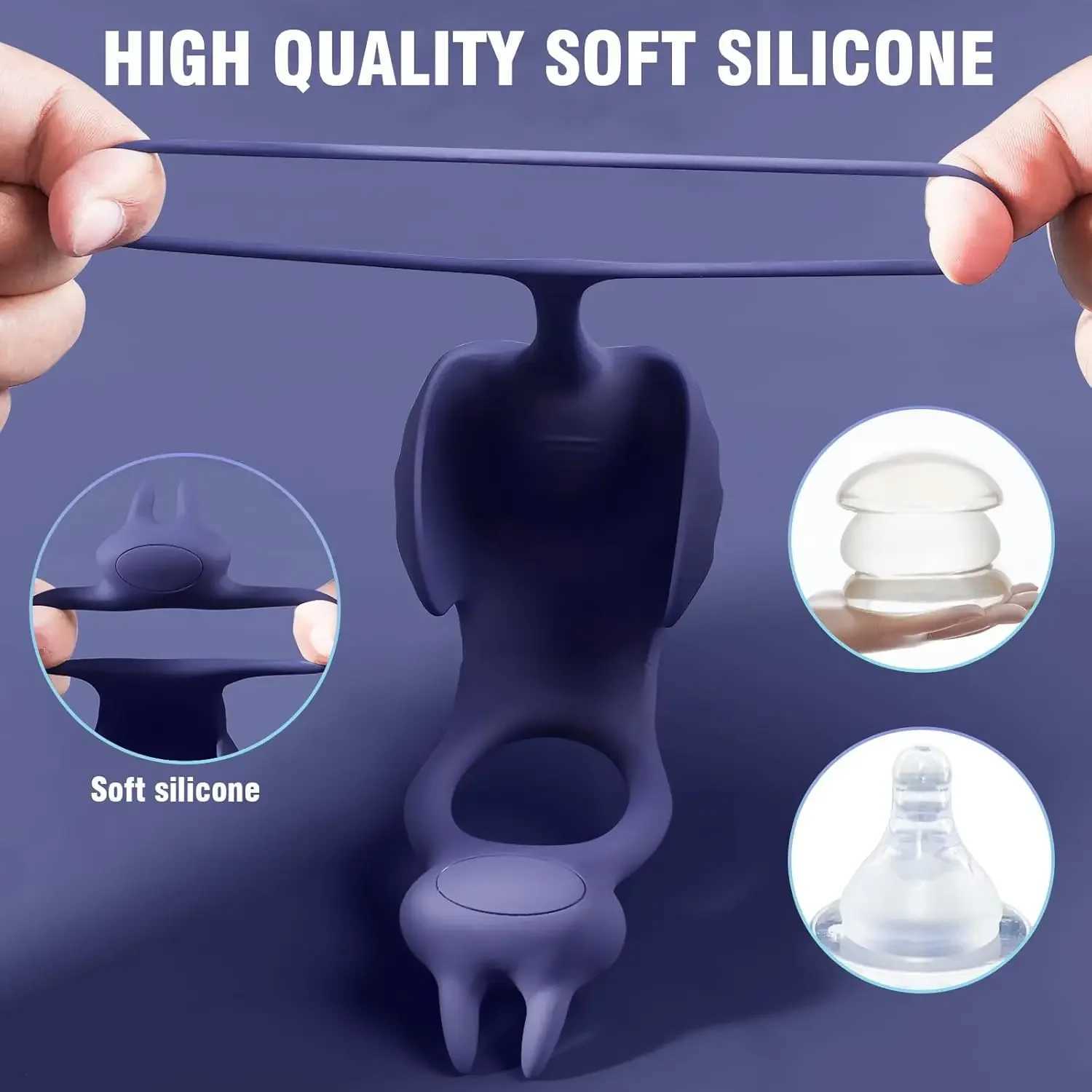 Vibrating Cock Ring APP Remote Control Ejaculation Delay Male Erectile Penis Ring Clitoris Stimulator Adult Sex Toy for Couples XJ250607