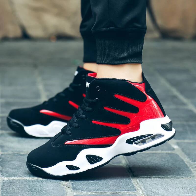 ddmyoutdoor Men Sneakers Women Brand High Top Male Basketball Unisex Breathable PU Leather Sports Shoes Couple Trainers Zapatos Hombre Outdoor Outdoor