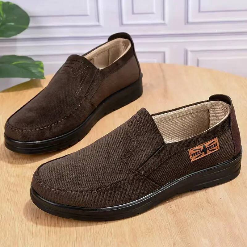 Ddmyoutdoor New Old Beijing Cloth Men S Breathable Shoes Soft Sole Anti Slip Casual Large Size Sports Outdoor Shoes