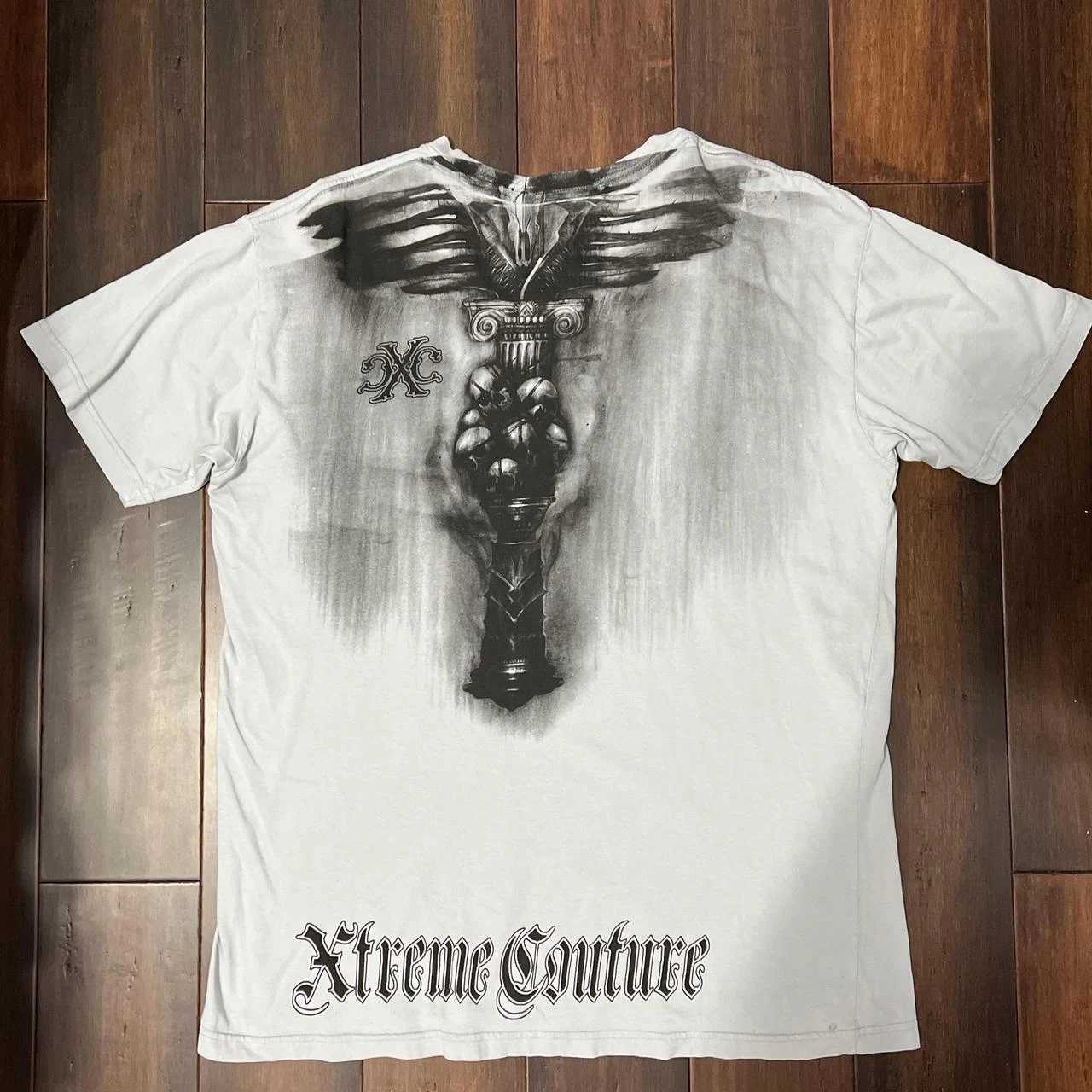 Future Wasteland Style Crack Inkjet T-shirt Xzavier Dark Street High Street Design Old Texture Oversize Subculture Mens Top W250607