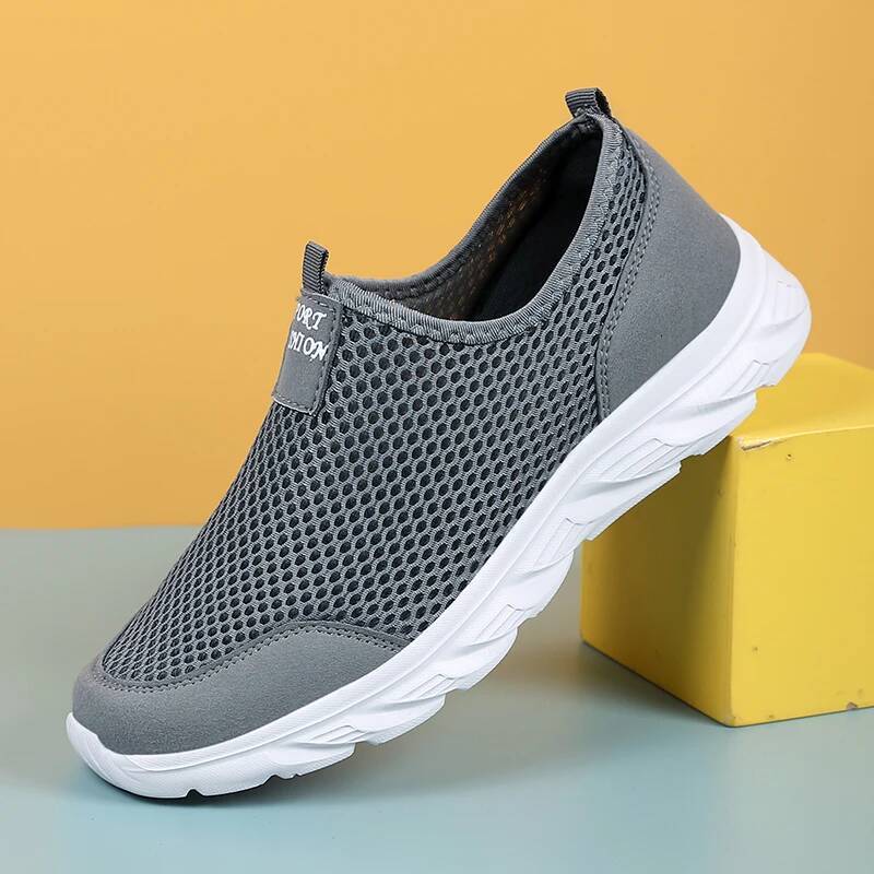 Ddmyoutdoor Sneakers Summer Casual Men Mesh Breathable Outdoor Non Soft Sports Shoes Slip On Sneaker Lightweight Running Shoe Outdoor Shoes