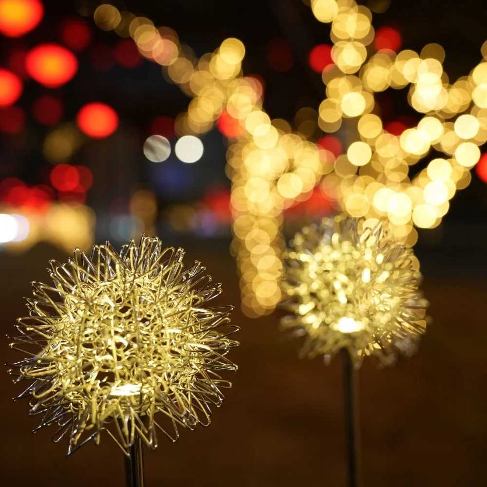 Solar Dandelion Light Garden Lawn Decorative Lamp Garden Landscape Lights Outdoor Ground Lighting For Home Garden Party DecorationXJ250606