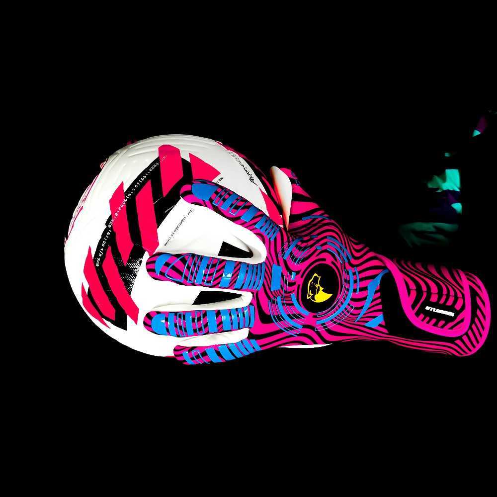 Latex Football Goalkeeper Gloves Wrist Strap Kids Adults Anti-Slip High Quality Soccer Strong Grip Match Training Goalie GloveXJ250606